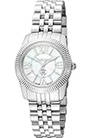 Roberto Cavalli Reloj Analógico para Mujeres de Cuarzo con Correa en Acero Inoxidable RV1L191M0041