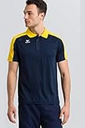 Erima GmbH Liga 2.0 Polo, Hombre, Azul (New Navy/Dark Navy) / Amarillo, 4XL