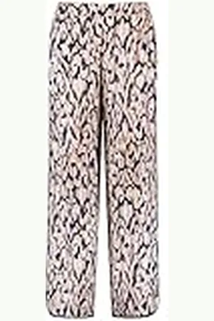 Gerry Weber 220004-31400 Pantalón de Vestir, Color Crudo, Blanco, Morado y Rosa, 46 para Mujer