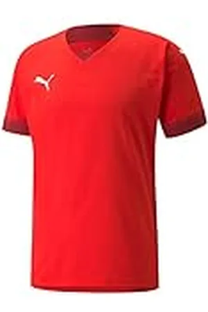 PUMA Teamfinal Jersey Camiseta de fútbol, Hombre, Red-Rio Red, M