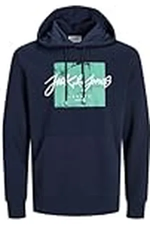 JACK & JONES Jjtiley Sudadera con Capucha Pls, , 5XL Grandes para Hombre