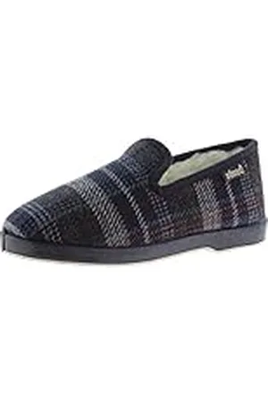 victoria Zapatillas de casa Wamba Copete Cuadros & Interior Borreguito & Suela Al Tono 200251 para Mujer 36
