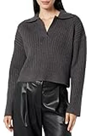 THE DROP Marcy Polo Acanalado para Mujer, , 4XL Grande