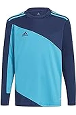 adidas Niños Squadra 21 Goalkeeper Jersey, Team Navy/Bold Aqua, 9-10 Years