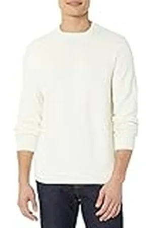 Amazon Jersey Oversize de algodón Texturizado con Cuello Redondo Hombre, , 6XL Grande Alto