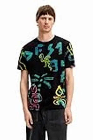 Desigual Camiseta de Manga Corta de Punto para Hombre, , XL