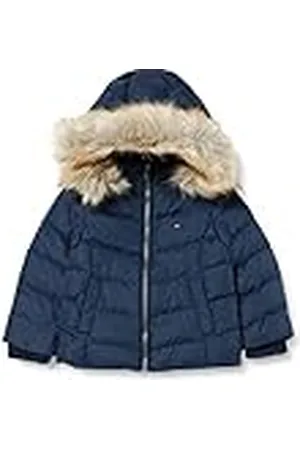 Tommy Hilfiger Essential Down C, Chaqueta para Niñas, Azul , 74