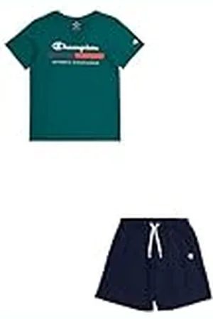 Champion Legacy Graphic Shop B-Authentic Athleticwear Crewneck T-Shirt & Shorts Completo, , 3-4 Años para Niños