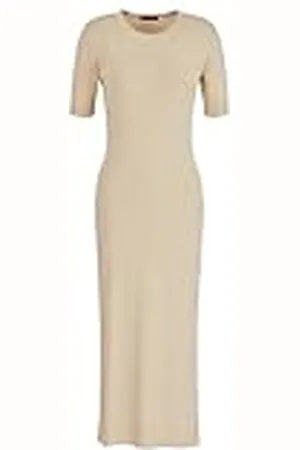 Armani Exchange Logotipo Distintivo en el Pecho, Cuello Redondo, Tejido de Punto sostenible Vestido de ocasión Especial, , M para Mujer