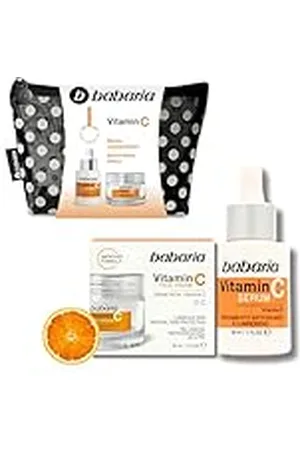 Babaria Neceser Mujer de con Crema Vitamina C y Serum Vitamina C - Neceser Viaje Vitamina C Facial | Crema Facial Mujer | Vitamina C Serum Facial