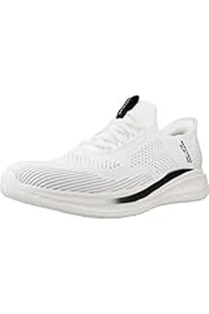 Skechers Slade-Quinto-Manos Libres sin Cordones, Mocasín Hombre, White, 44 EU
