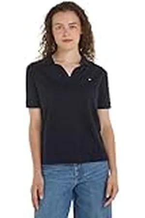 Tommy Hilfiger Mujer Polo de Manga Corta Regular Fit, , XS