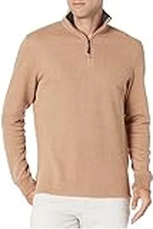 Amazon Jersey de Canalé Francés con Cremallera de un Cuarto Hombre, , L