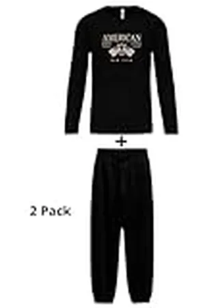 American College Pyjama Polaire Pour Enfant Garçon Juego de Pijama, , 10 años (Pack de 2) para Niños