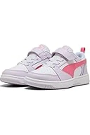 PUMA Rebound V6 LO AC+ PS, Zapatillas, Lilac Frost-Magic Rose White, 34.5 EU