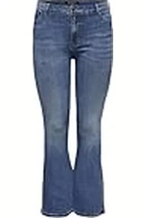 ONLY Carsally Reg Flared Dnm Bj114-3 Noos Pantalón, , 42W / 32L Mujeres