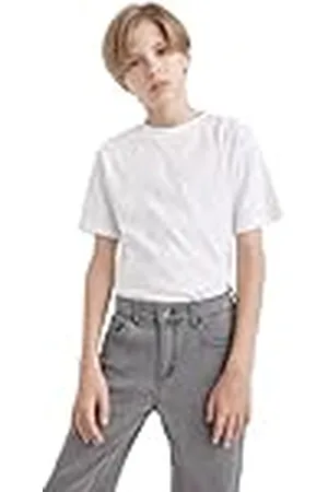 DeFacto Hochwertiges und Trendiges für Jungs-T-Shirt Kinder Jungen Camiseta, , 8-9 años para Niños