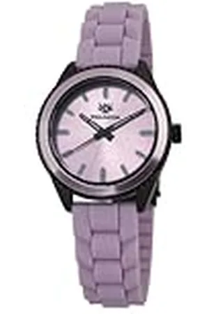 Daniel Wellington Karamea WN508-668 - Reloj analógico de Cuarzo para Mujer, Correa de Silicona Color Rosa