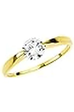 Amor Anillo para mujer, con circonitas sintéticas, oro, viene en caja de regalo de joyería, 2020390, 16, Metal, Zirconia cúbica