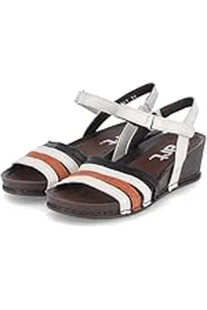 Art 1943 I Imagine, Sandalias con cuña Mujer, Cream-Black, 38 EU