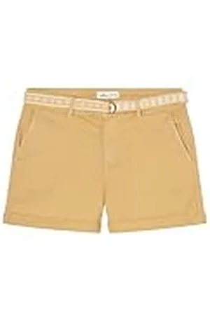 Springfield SPRINGFILED, Mujer, Short Chino Cinturón, Yellow Print, 42