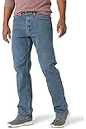 Wrangler Comfort Flex Waist Relaxed Fit Jean Jeans, Lavado a la Piedra, 35W / 30L para Hombre