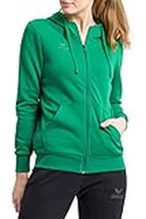 Erima Sudadera básica con capucha para mujer., Mujer, Chaqueta, 2072005, Esmeralda, 34