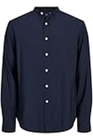 JACK & JONES Jormarshall Band Camiseta LS Camisa de Manga Larga, , L para Hombre