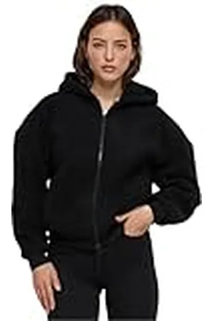 Urban classics Ladies Oversized Sherpa Zip Hoody Sudadera con Capucha, , XL para Mujer