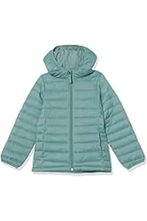 Amazon Chaqueta Acolchada con Capucha, Plegable, Ligera y Resistente a la Lluvia Niña, , 8 años