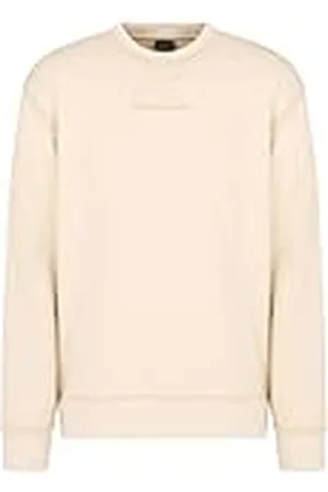Armani Exchange Sudadera de Cuello Redondo de algodón con Logotipo Debossed Modal, , XL para Hombre