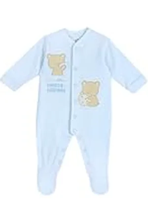 chicco Mono Con Abertura Frontal, Bebé-Niños, Azul claro (3), 3 meses, Diseñado en Italia