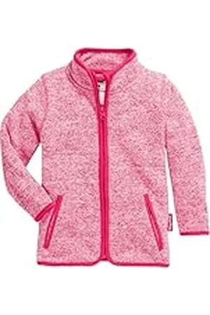 Playshoes Knitted Fleece Jacket Chaqueta, Pink, 152 Unisex niños
