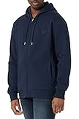 GANT Reg Tonal Shield Full Zip Hoodie Sudadera con Capucha, , L para Hombre