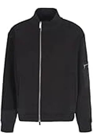 Armani Exchange Black Edition, Sleeve Pocket, Silicon Logo Patch Sudadera, , S para Hombre
