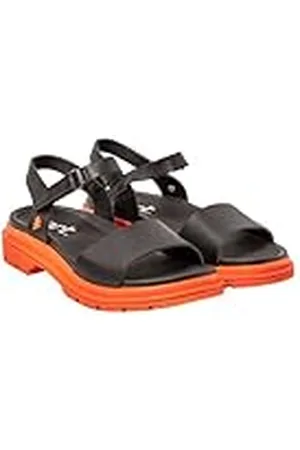 Art 1548 Birmingham, Sandalia Mujer, Nappa Black-Orange, 36 EU