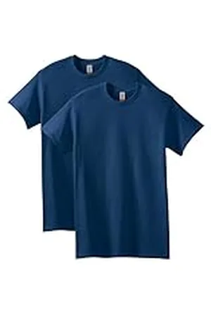 Gildan Heavy Cotton T-Shirt, Style G5000, Multipack Camisa, Azul Marino-Paquete de 2, M (Pack de 2) para Hombre