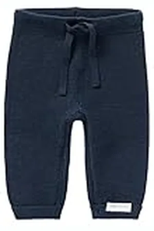 Noppies U Pants-Pantalón de Punto Reg Grover, Navy-C166, 9 Mes Unisex bebé