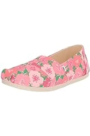 TOMS Alpargata Cloudbound, Mocasines Planos Mujer, Rosa (Rosa Multi Amapolas), 35.5 EU