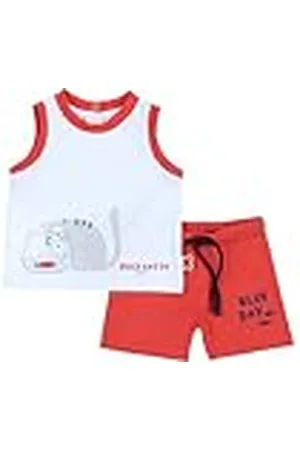 chicco Conjunto Niño con Camiseta sin Mangas y Pantalones Cortos en Tejido Suave, Designed in Italy, Ropa Bebé 0-24