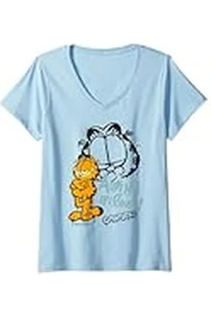 Garfield Mujer Ask me if I care Camiseta Cuello V