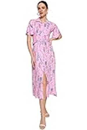 Trendyol Mini Shirt Regular Plus Size Dress Vestido, , 46 para Mujer