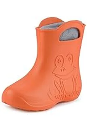 Ladeheid Botas de Agua para Niños en EVA para Invierno Botas de Goma Infantiles con Forro removible Impermeables Calzado para niños y niñas LA-CA-03 (Naranja (151c), 22/23 EU)