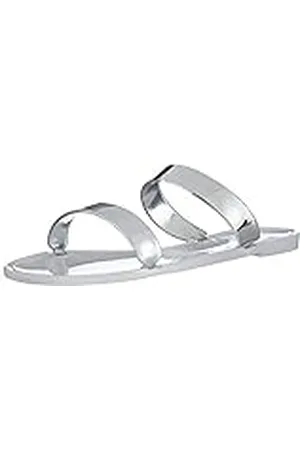 Buffalo XJ-05 PU, Sandalias de cuña Abiertas Mujer, Blanco (White 17), 41 EU