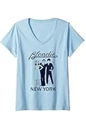 Blond Amsterdam Mujer Parallel Lines Album Art New York Vintage Band Camiseta Cuello V