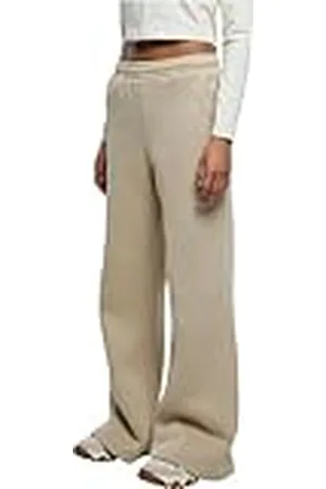 Urban classics Ladies Organic Ultra Wide Sweat Pants Pantalones, , L para Mujer