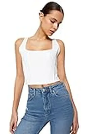 Trendyol Camisola Tejida de Cuello Cuadrado Regular con diseño de Mujer Camisa, , M
