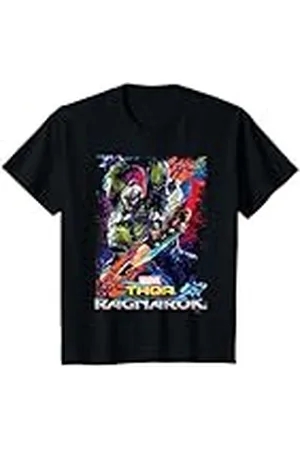 Marvel Niños Camiseta infantil con póster pop de Thor Ragnarok Hulk Camiseta