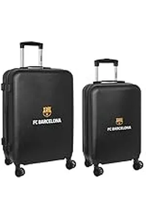Safta F.C. Barcelona 3ª EQUIPACIÓN - Set de Trolleys Cabina 20 y 24 Pulgadas, con Ruedas Giratorias, Maletas con Ruedas, Candado de Seguridad, Maletas Ligeras, 40x26x63 cm, Color