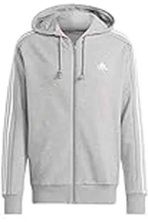 adidas Essentials French Terry 3-stripes Full-zip Hoodie, Sudadera con capucha Hombre, , XL
